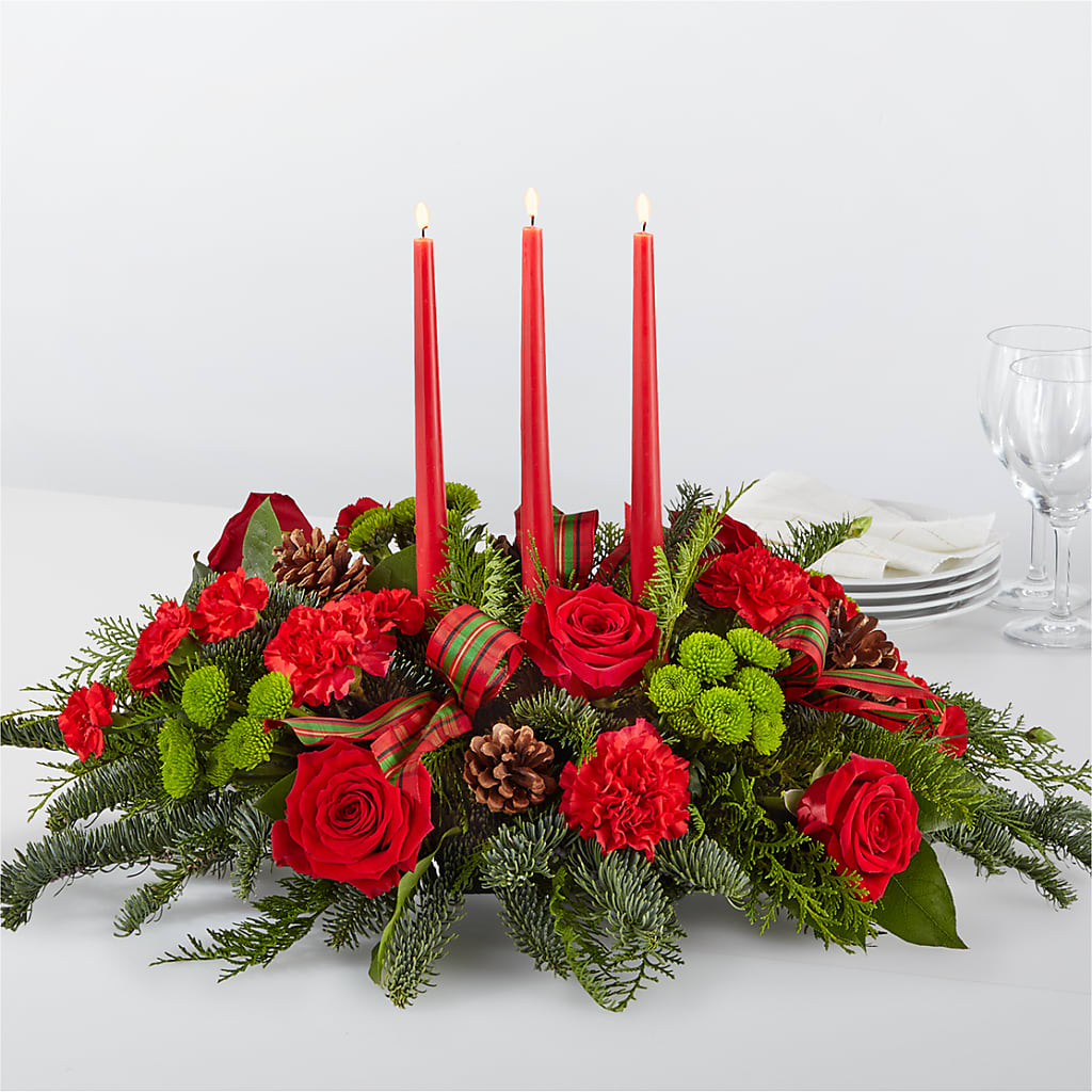 By the Candlelight Centerpiece – Flowersonsunday.com, Tontitown AR