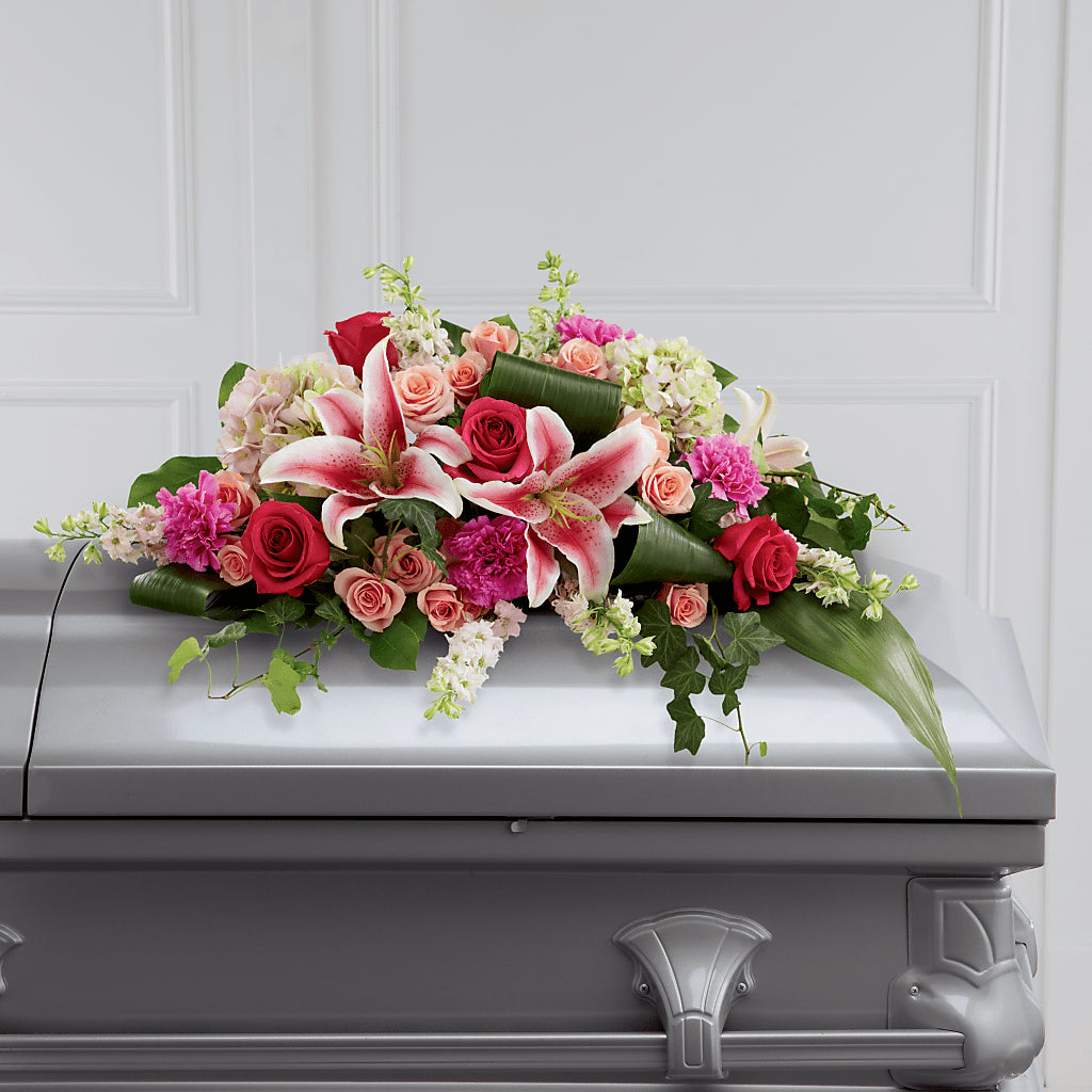 Splendid Grace Casket Spray – Flowersonsunday.com, Tontitown AR