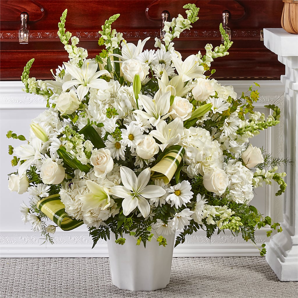 Thoughts of Tranquility Floor Basket – Flowersonsunday.com, Tontitown AR