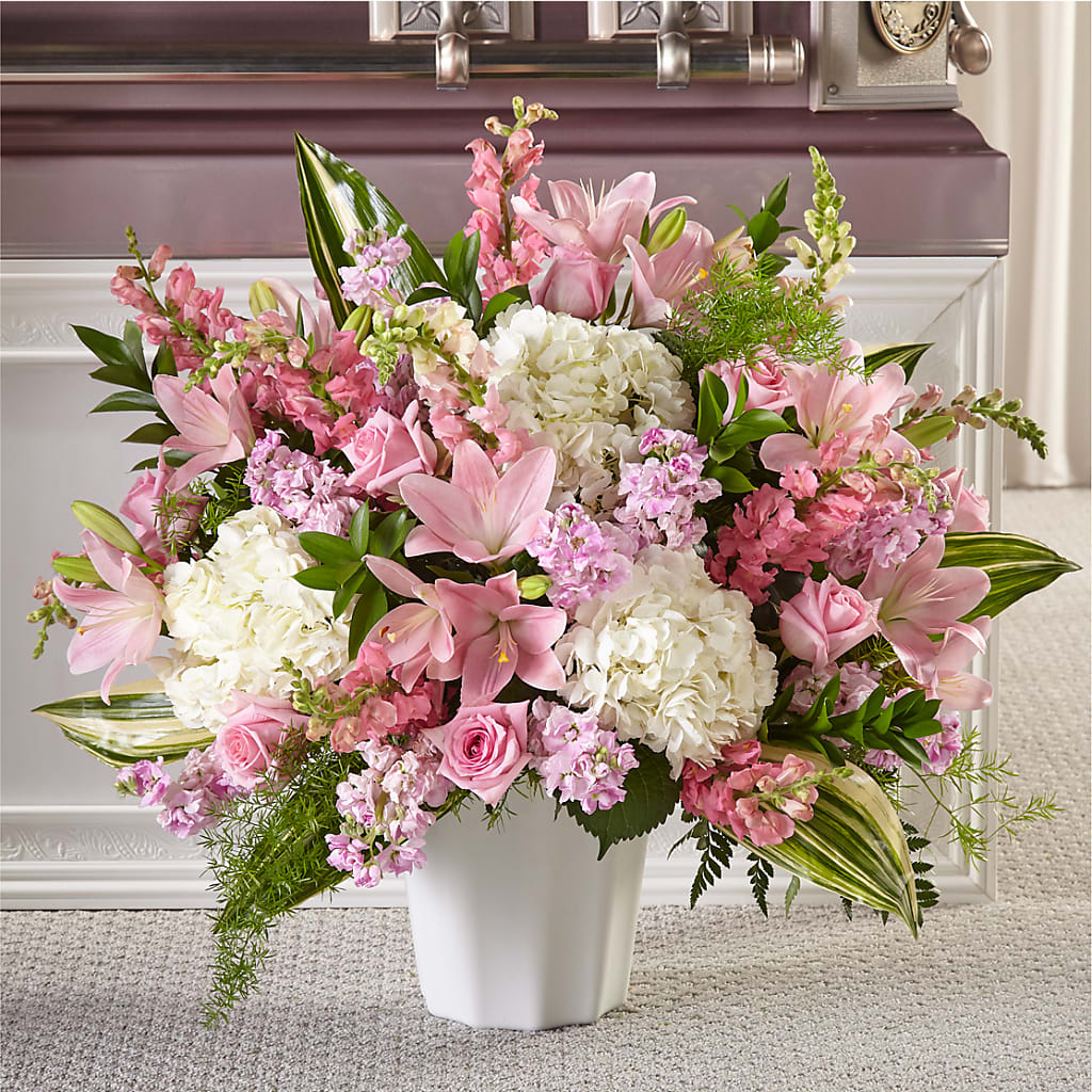 Simply Serene Floor Basket – Flowersonsunday.com, Tontitown AR