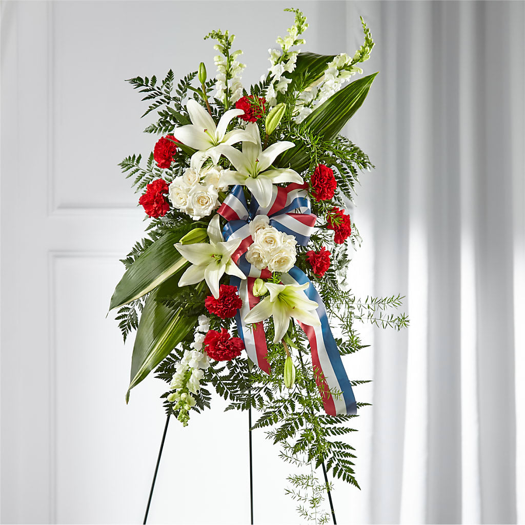 Stars of Life Standing Spray – Flowersonsunday.com, Tontitown AR