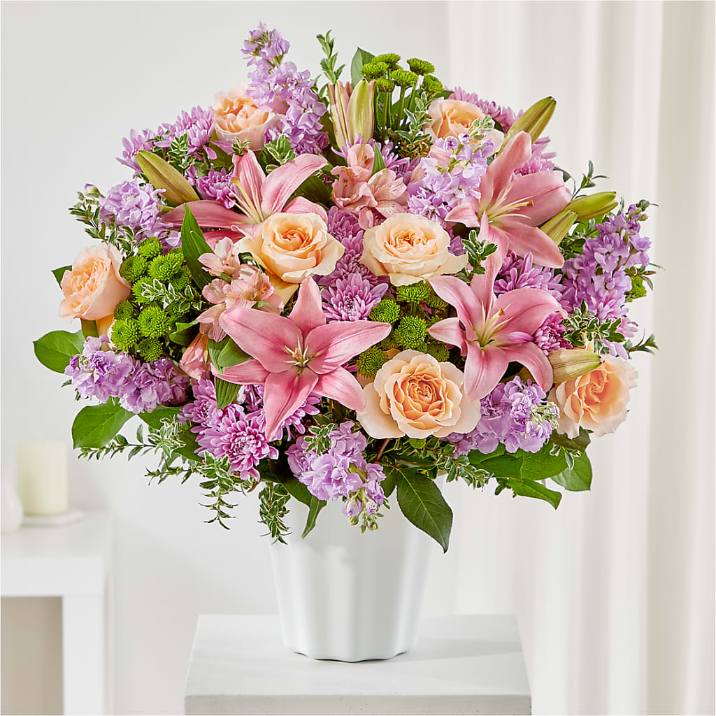 Supportive Embrace Tabletop Basket – Flowersonsunday.com, Tontitown AR
