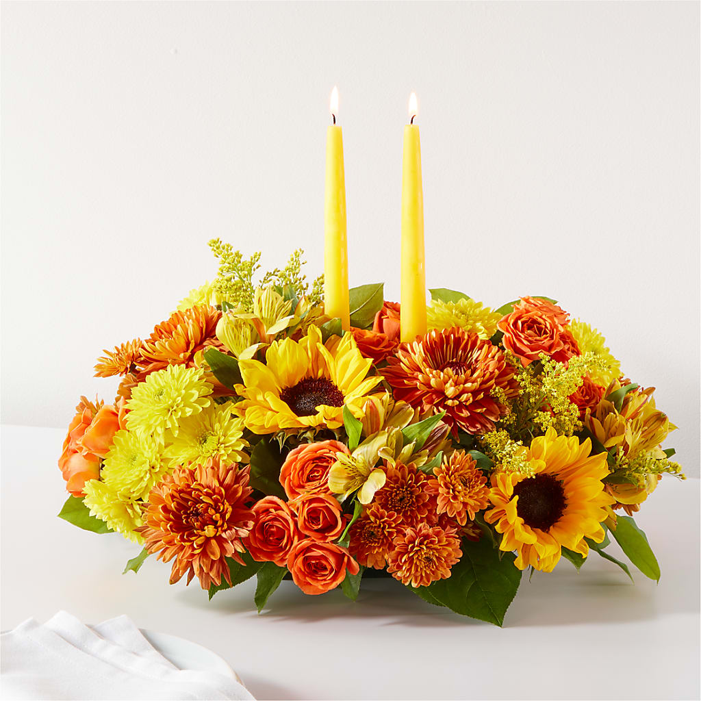 Autumn Harmony Centerpiece – Flowersonsunday.com, Tontitown AR