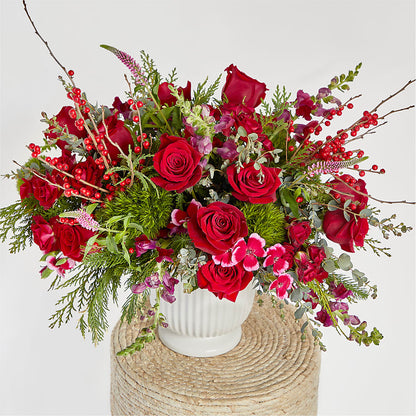 Big Red Bow Bouquet –  Flowersonsunday.com, Tontitown AR
