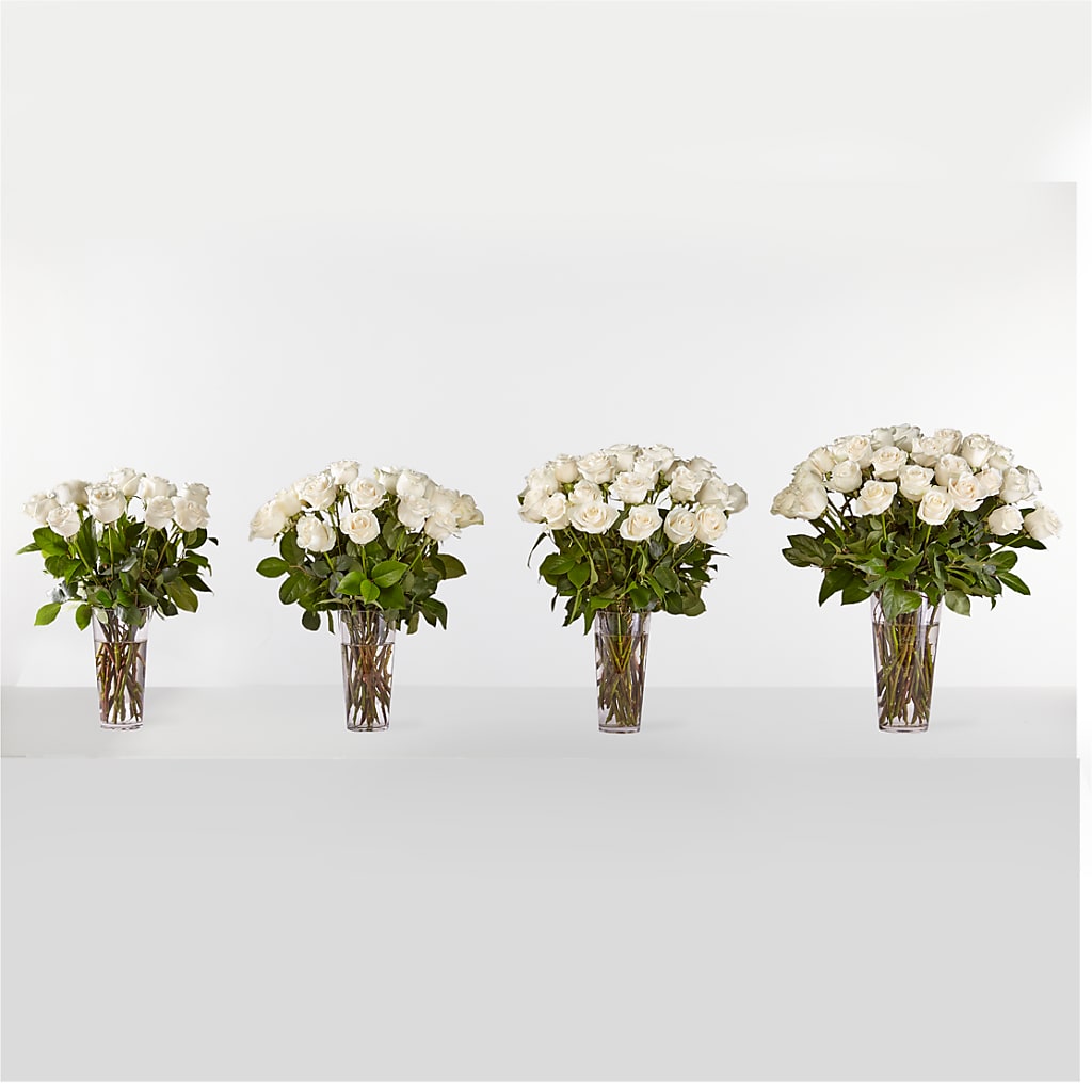 Long Stem White Rose Bouquet –  Flowersonsunday.com, Tontitown AR