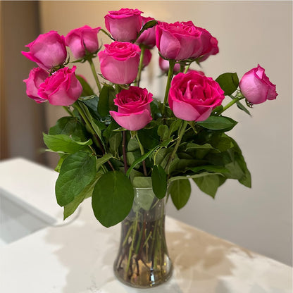 Long Stem Pink Rose Bouquet –  Flowersonsunday.com, Tontitown AR