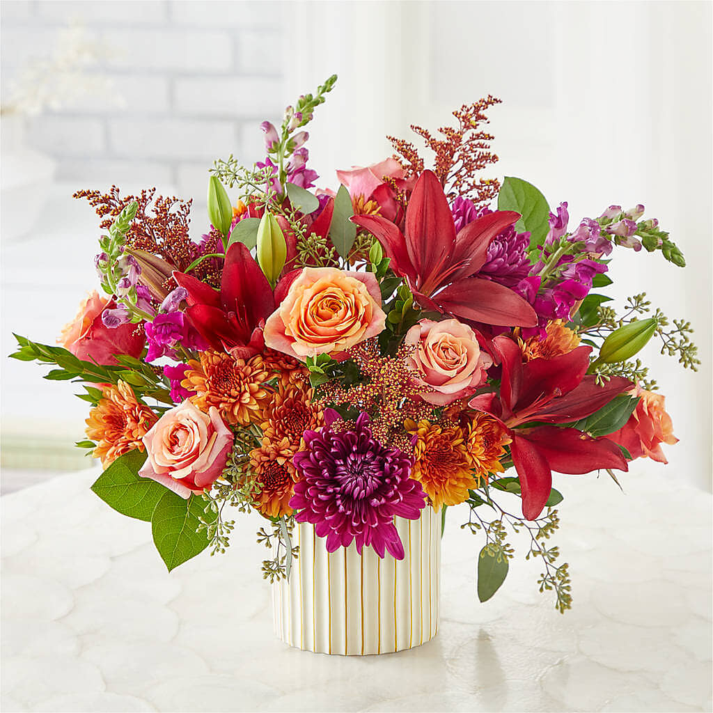 Burgundy Landscape Bouquet –  Flowersonsunday.com, Tontitown AR