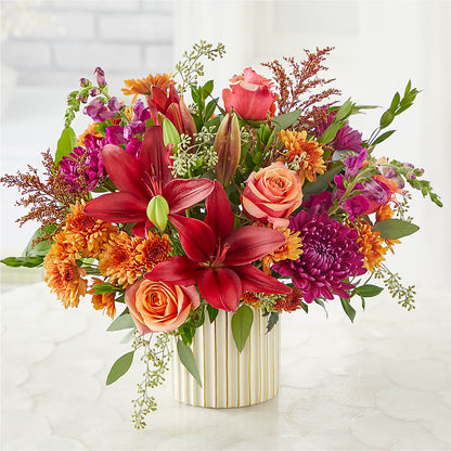 Burgundy Landscape Bouquet –  Flowersonsunday.com, Tontitown AR