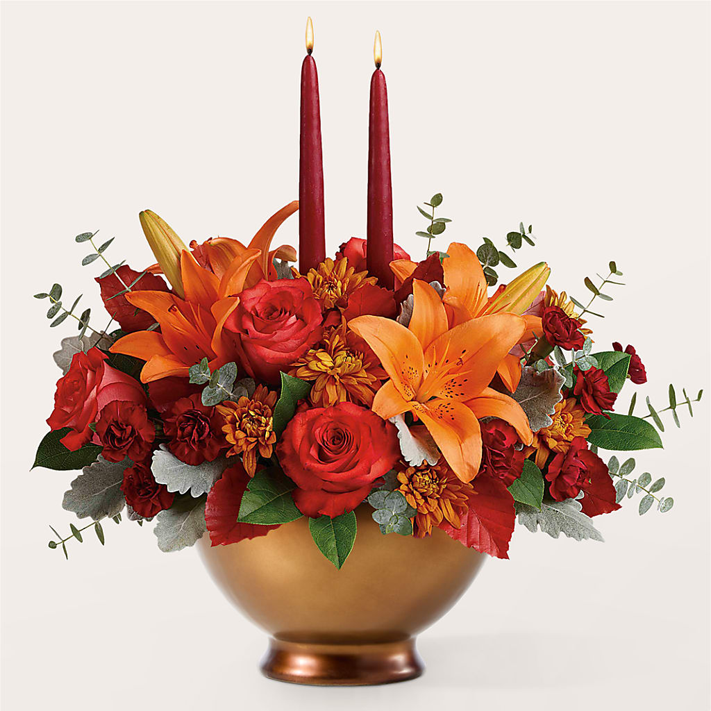 Fruits of Fall Centerpiece –  Flowersonsunday.com, Tontitown AR