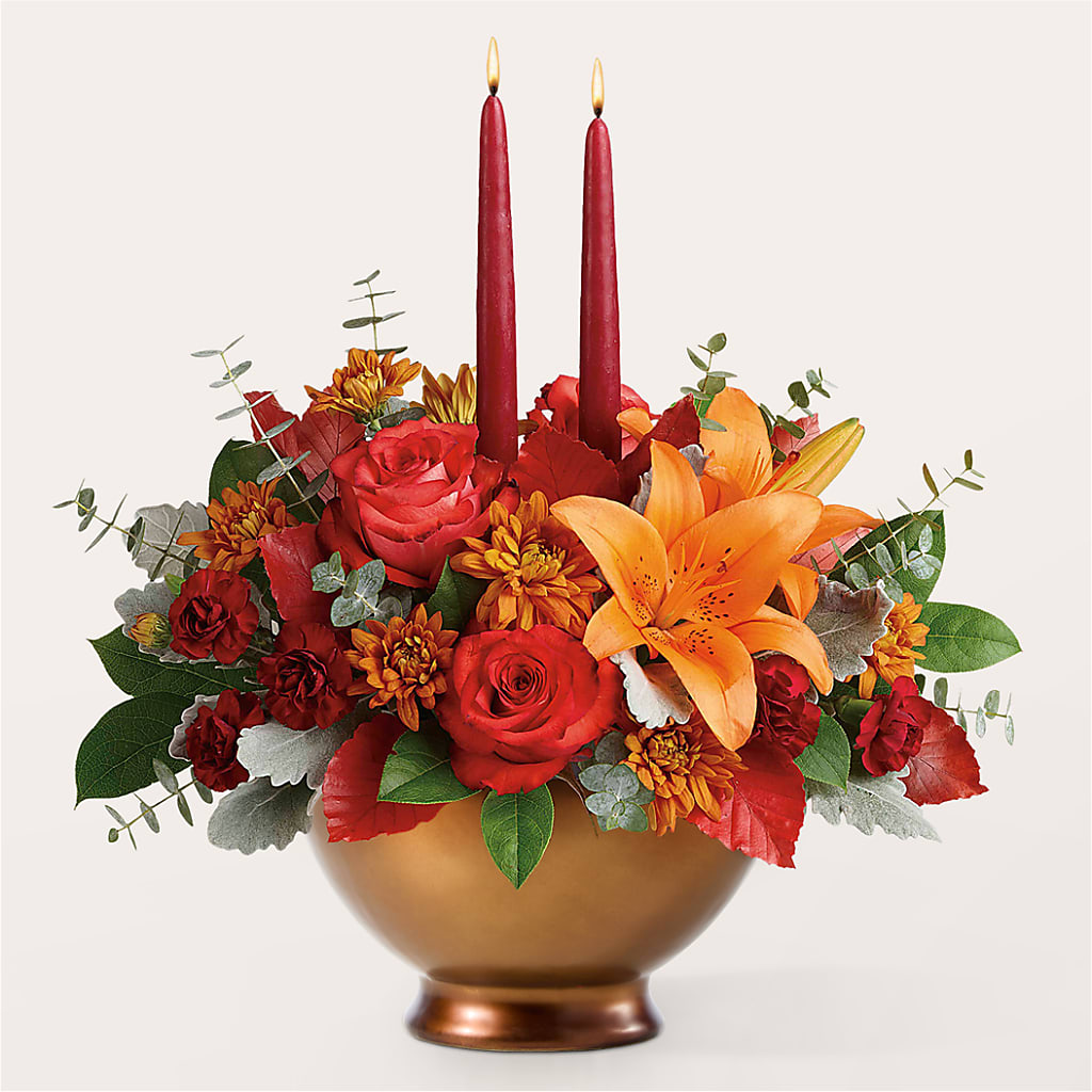Fruits of Fall Centerpiece –  Flowersonsunday.com, Tontitown AR