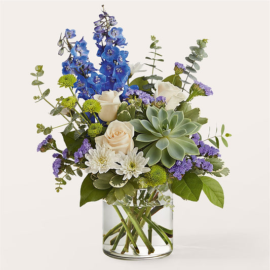 Cerulean Waves Bouquet –  Flowersonsunday.com, Tontitown AR
