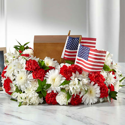Spirit of Patriotism Cremation Adornment –  Flowersonsunday.com, Tontitown AR