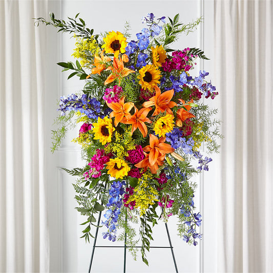 Sunlit Memories Standing Spray (Standard) –  Flowersonsunday.com, Tontitown AR