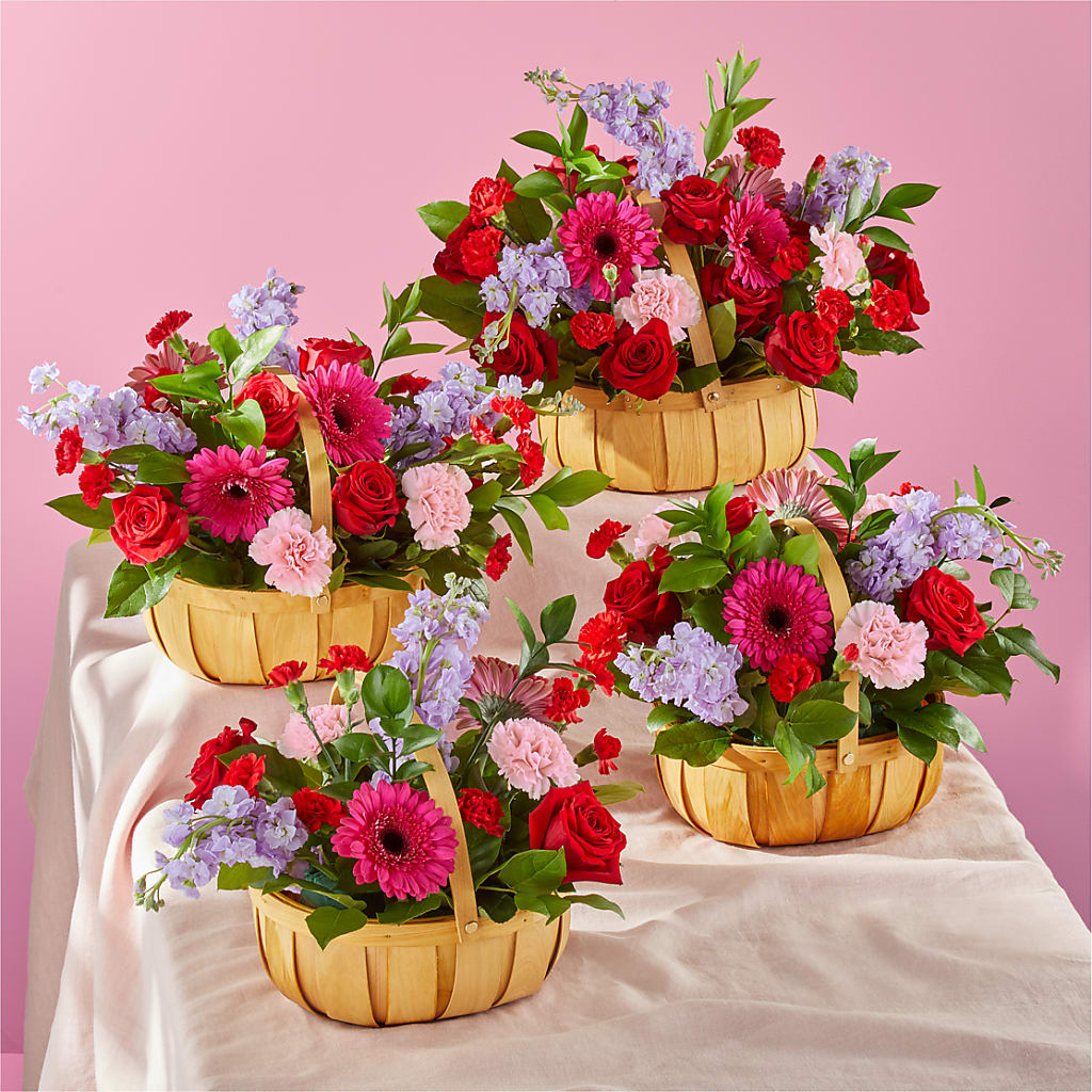 Pink Picnic Basket –  Flowersonsunday.com, Tontitown AR