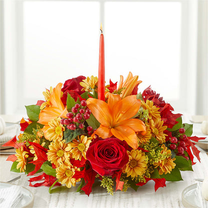 Autumn's Embrace Centerpiece –  Flowersonsunday.com, Tontitown AR